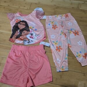 Disney Moana Pink Pajama Set